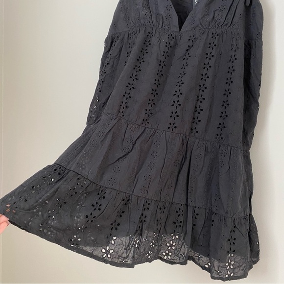 NWT Lulus Beyond the Boardwalk Black Eyelet
Lace Tiered Babydoll Dress XL - Picture 5 of 13